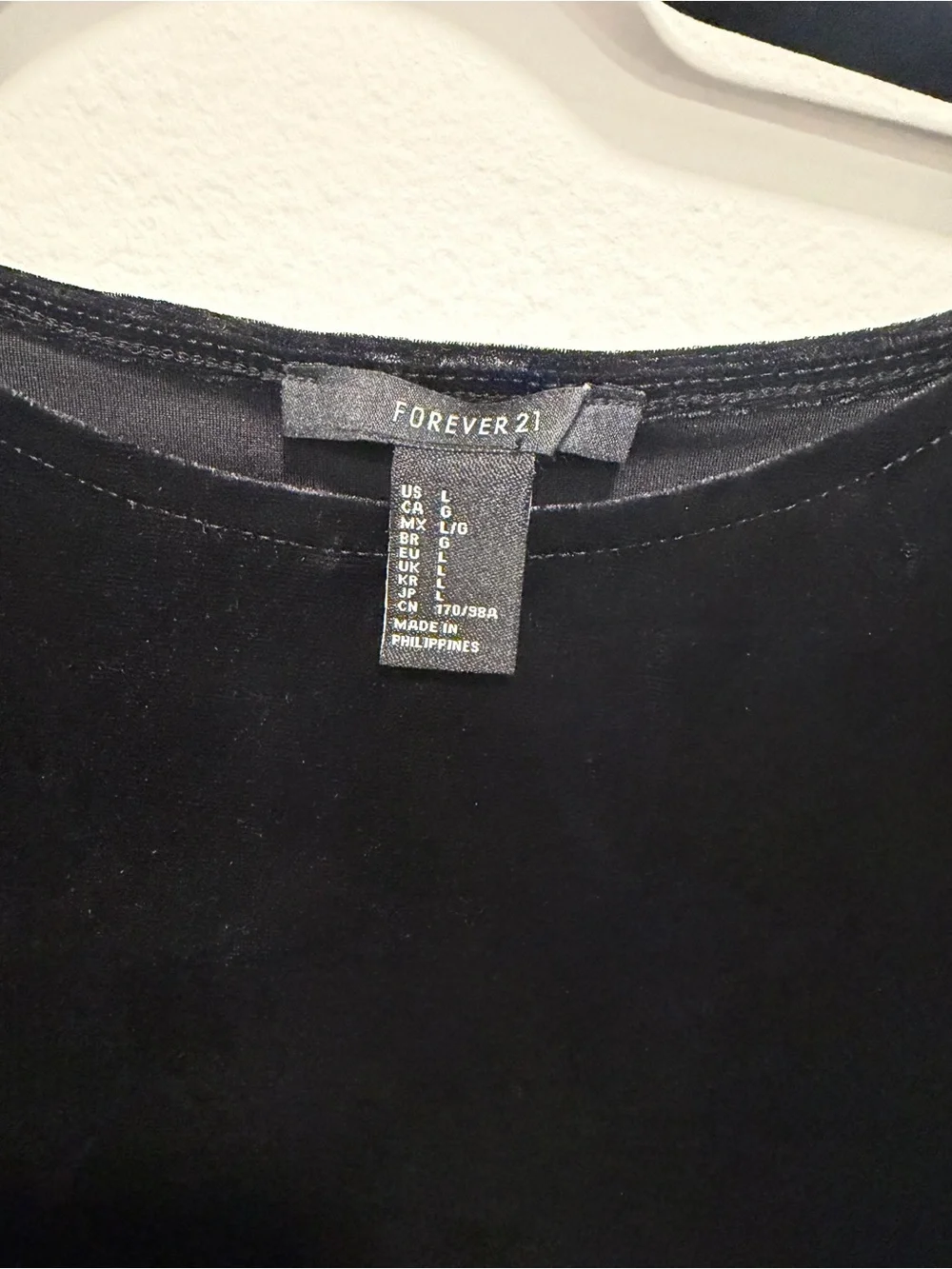 Forever 21 Black Velvet Mini A-Line Dress